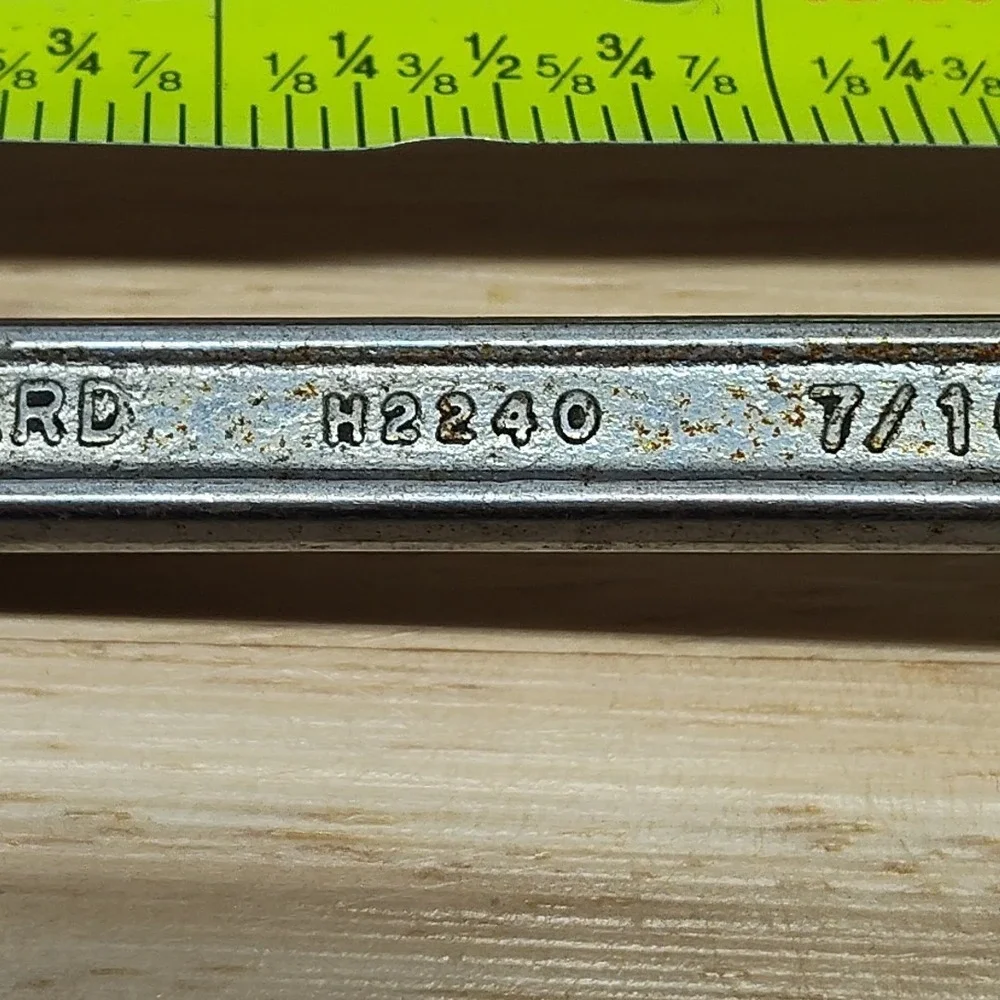 Vintage D. Wizard Tools H2240 Deep Offset Box End Wrench 3/8